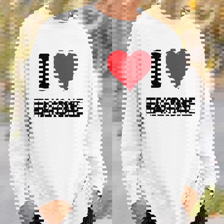 アイハート 箱根 日本 愛 日本土産 スウェットシャツ 彼への贈り物