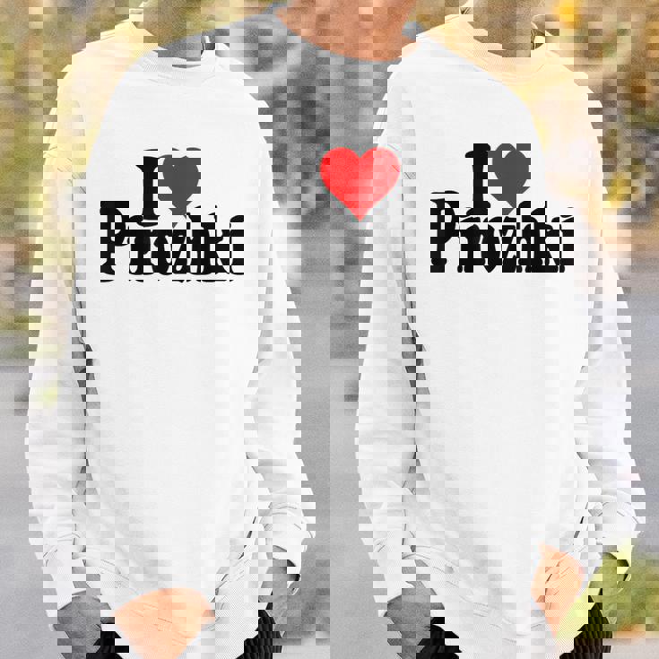 アイラブハートピロシキピロシキ スウェットシャツ 彼への贈り物