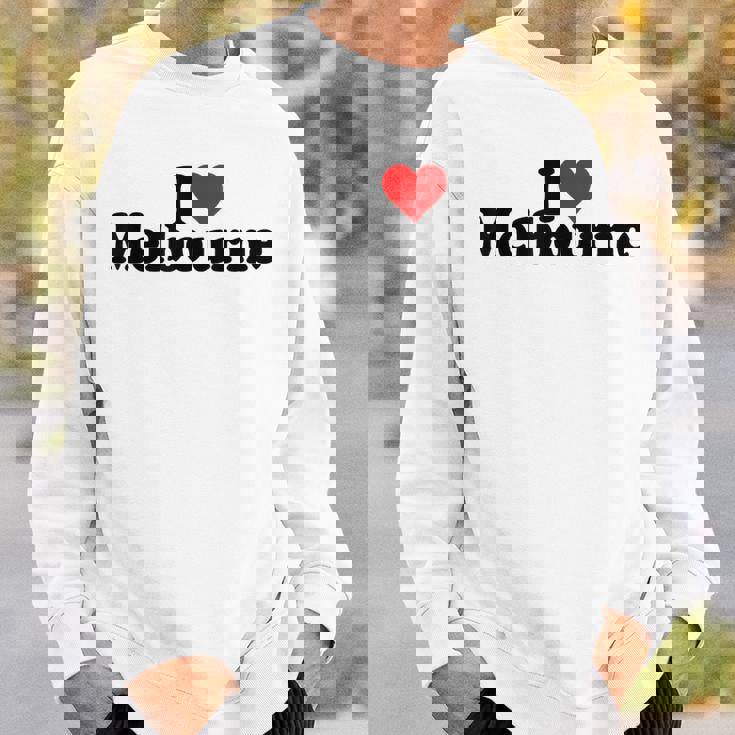 アイラブハートメルボルンオーストラリア スウェットシャツ 彼への贈り物