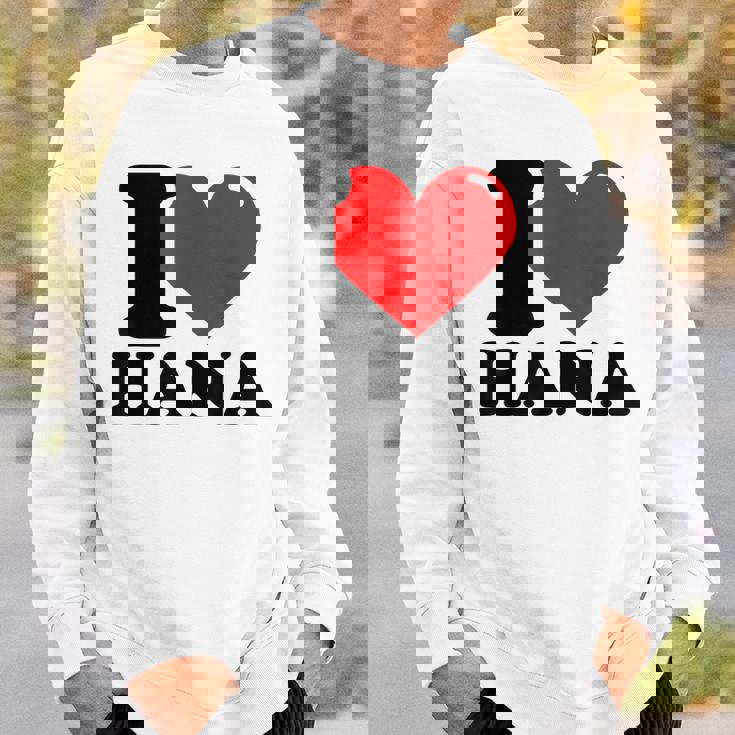 アイ・ラブ・ハナ スウェットシャツ 彼への贈り物