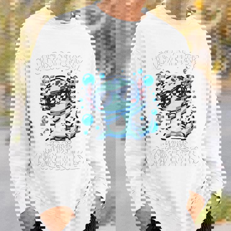 アホロートルを愛するjust A Boy スウェットシャツ 彼への贈り物