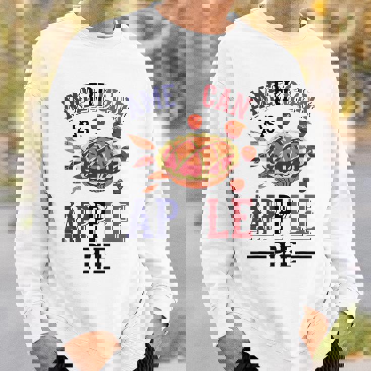 アメリカ国旗-アメリカン・アズ・アップルパイ スウェットシャツ 彼への贈り物