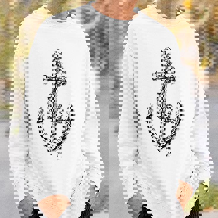 アンカー モチーフ アンカー 船 錨 海 錨 スウェットシャツ 彼への贈り物