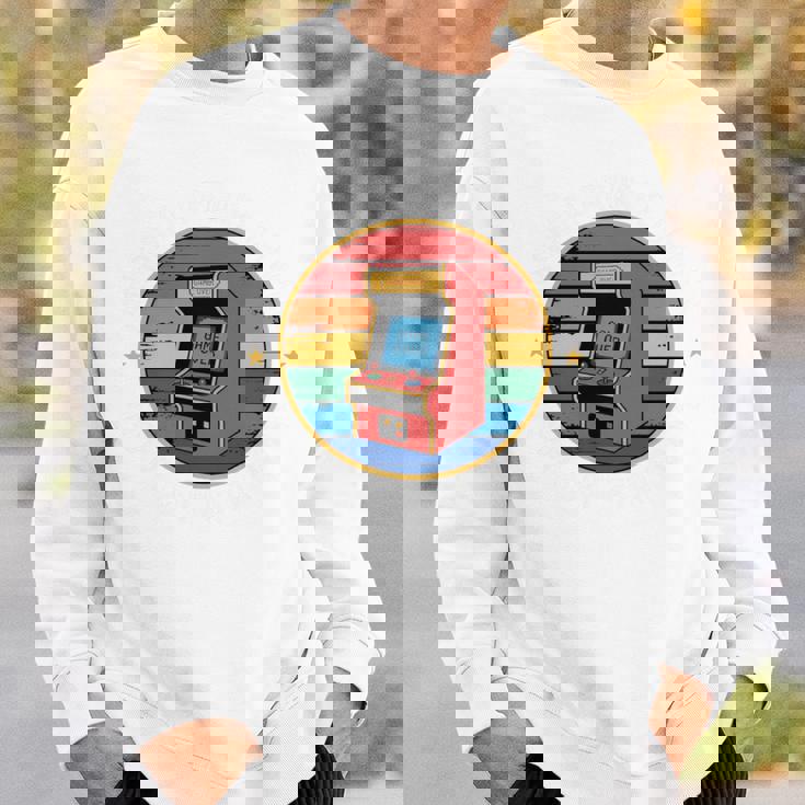 アーケード ゲーマー ビデオゲーム レトロ ゲーマー 長袖tシャツ スウェットシャツ 彼への贈り物