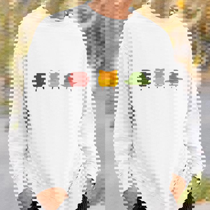 アームチェア哲学者 表面的な理論家 長袖tシャツ スウェットシャツ 彼への贈り物