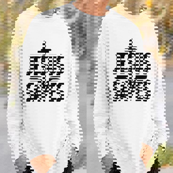 イエス・キリスト教徒を救う スウェットシャツ 彼への贈り物