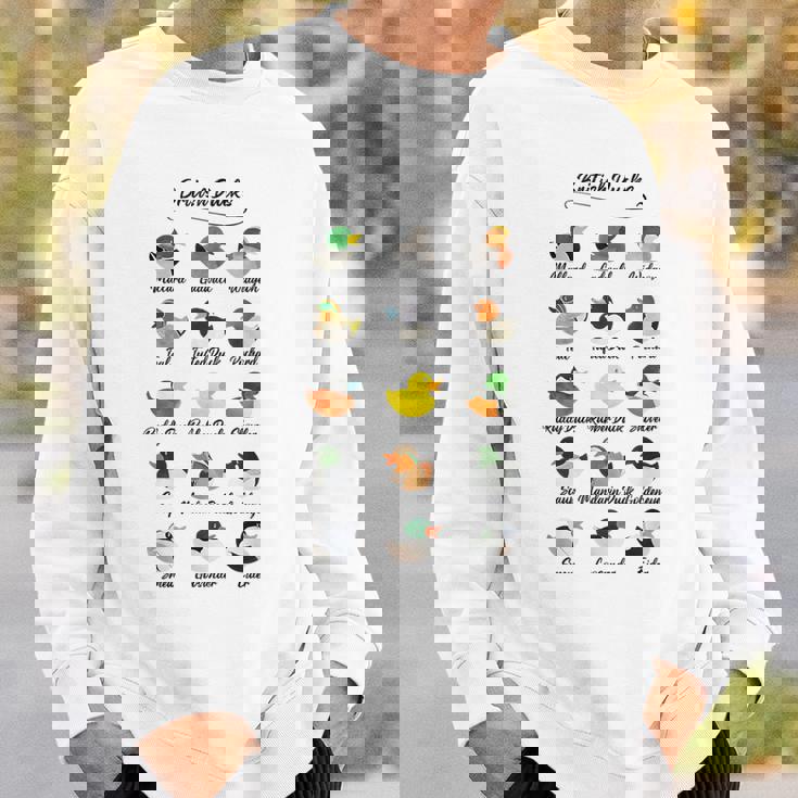 イギリス アヒル かわいい 動物 鳥 陽気なウィットティユーモア スウェットシャツ 彼への贈り物