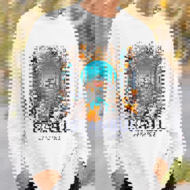 イスタンブール、トルコ 猫の街 Istanbul Turkey City Of Cats スウェットシャツ 彼への贈り物