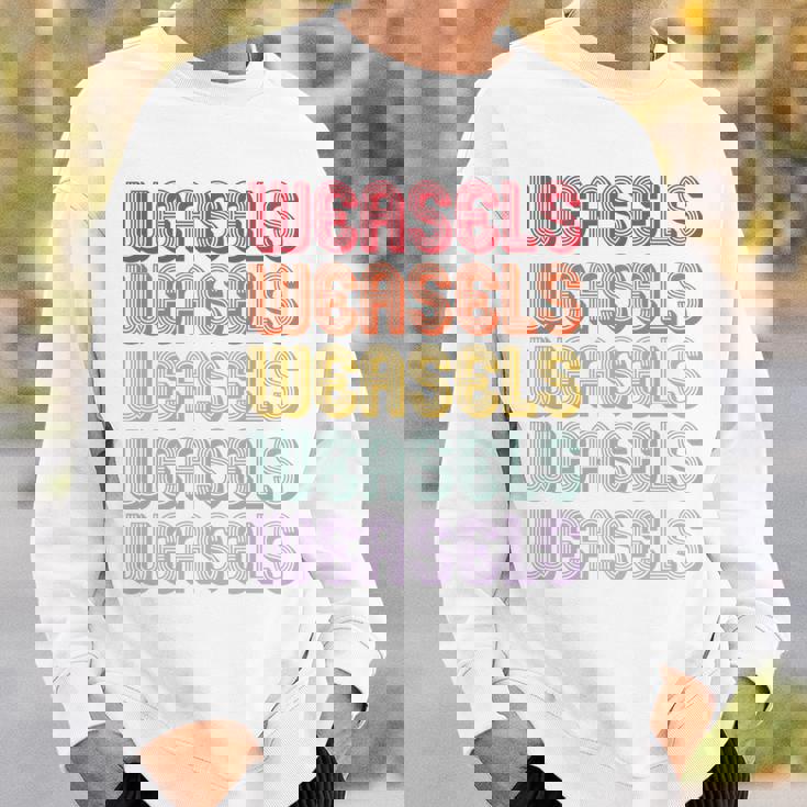 イタチ 長袖tシャツ スウェットシャツ 彼への贈り物