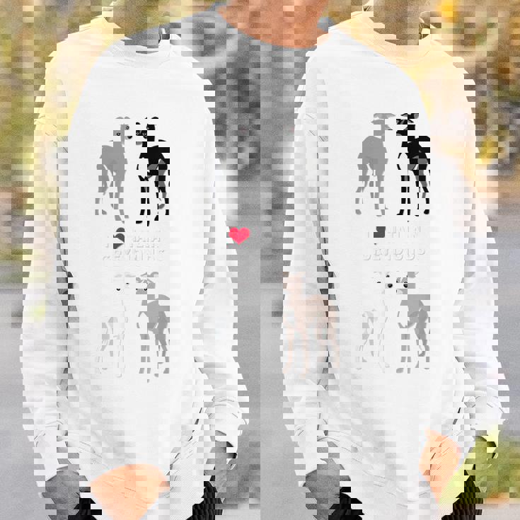 イタリアン・グレイハウンドが大好き スウェットシャツ 彼への贈り物