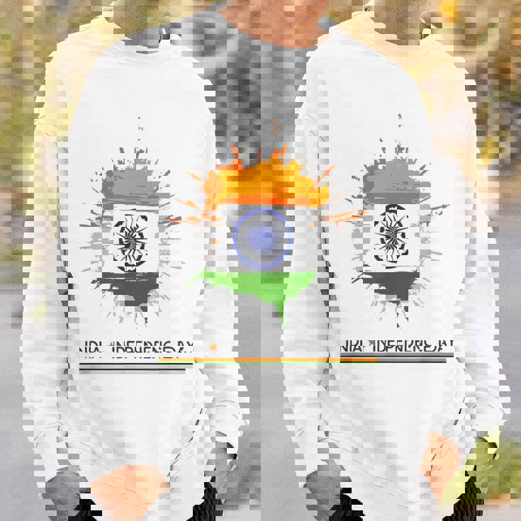 インド独立記念日 1947年8月15日 インド国旗 愛国心 スウェットシャツ 彼への贈り物