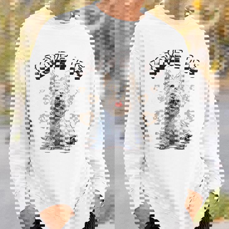 ウェスティ・ウェスト・ハイランド・ホワイト・テリア犬種愛は スウェットシャツ 彼への贈り物