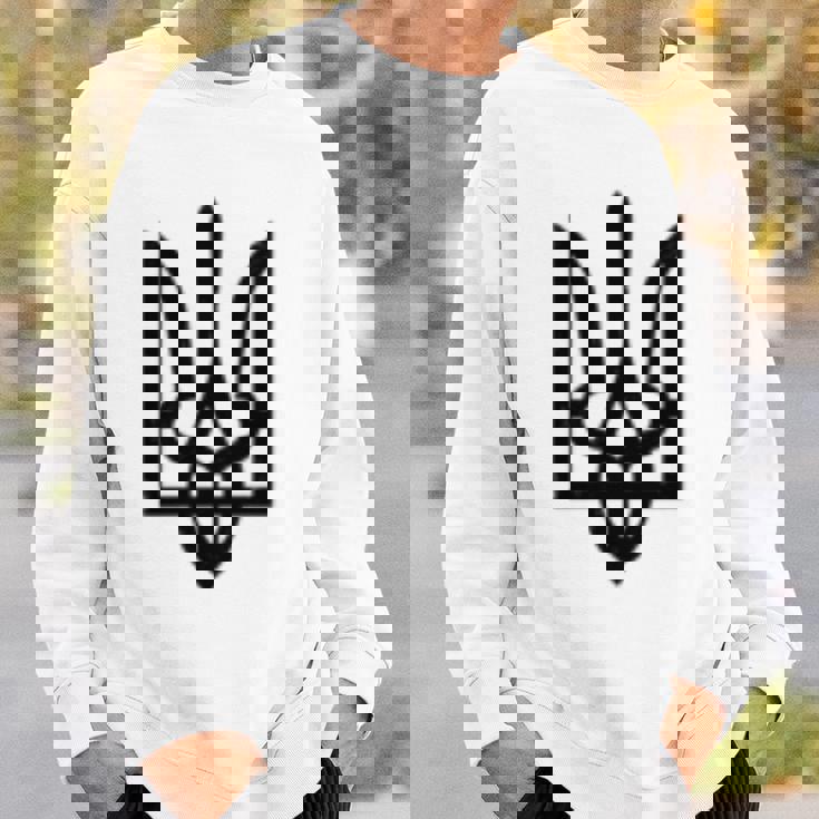 ウクライナトライデントシンボル ウクライナトライズブ 長袖tシャツ スウェットシャツ 彼への贈り物