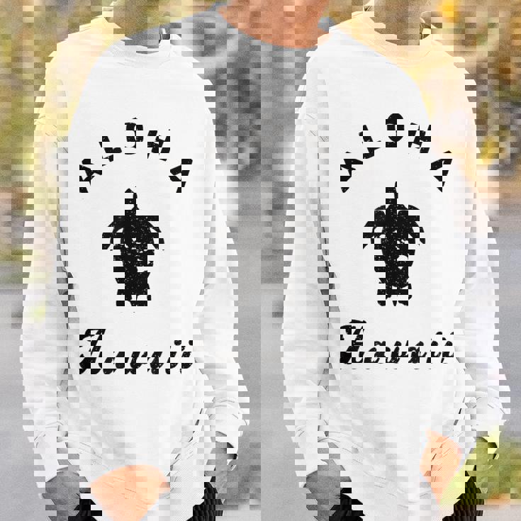 ウミガメ アロハ ハワイ Hi ハワイアンアイランド ホヌ ビンテージ クール スウェットシャツ 彼への贈り物