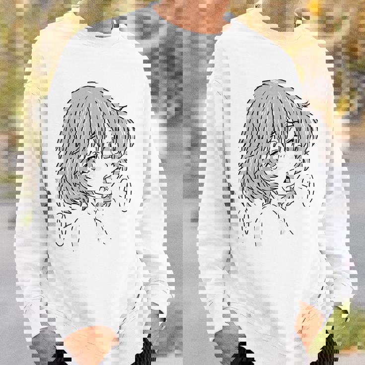 エッチ変態シャツ オタクガール ワイフアヘ顔 快感 スウェットシャツ 彼への贈り物