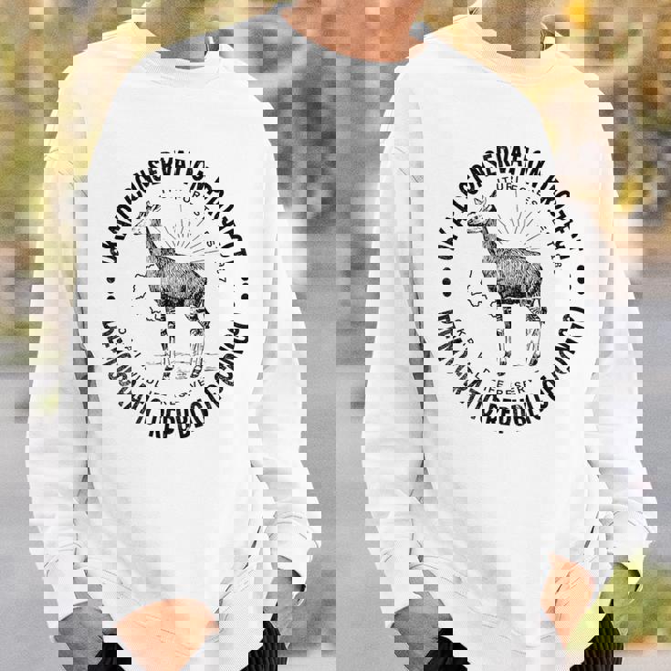 オカピ保護アフリカコンゴ野生動物保護オカピ スウェットシャツ 彼への贈り物