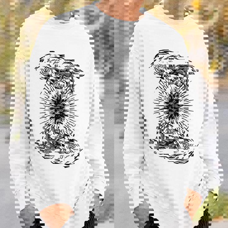 オカルトアイズ As Aboveo Below Witchcraft 異教 ゴシック グランジ スウェットシャツ 彼への贈り物