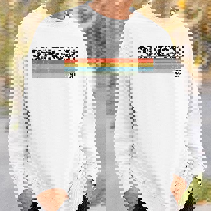 オシュコシュ、ウィスコンシン州エリアコード 920 レトロヴィンテージスタイルtシャツ スウェットシャツ 彼への贈り物