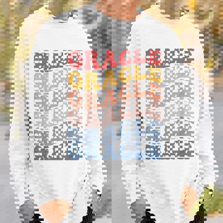 オラクル・グルーヴィー・レトロ スウェットシャツ 彼への贈り物