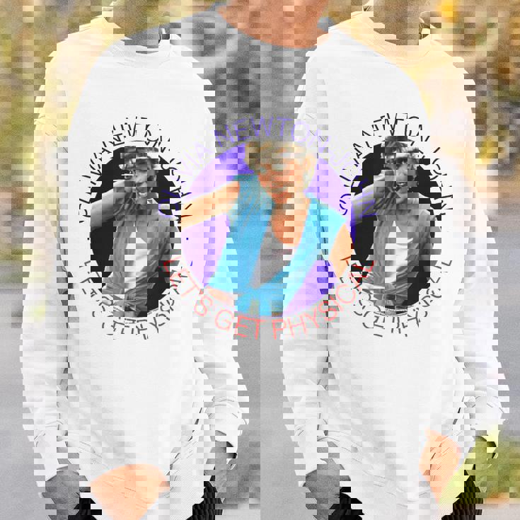 オリビア・ニュートンジョン レッツ・ゲット フィジカルサークル 写真 スウェットシャツ 彼への贈り物