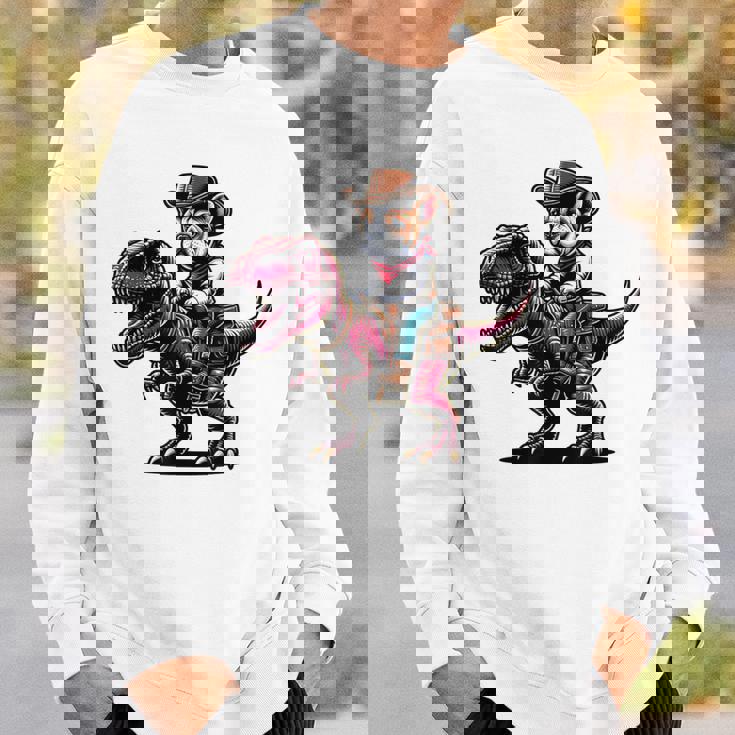 カウボーイ フレンチブルドッグ ライディング A ティラックス かわいいフレンチー スウェットシャツ 彼への贈り物