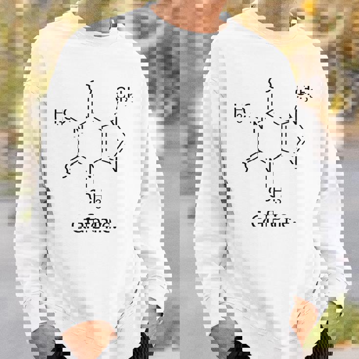 カフェインシャツ 化学構造 分子化学 コーヒー スウェットシャツ 彼への贈り物