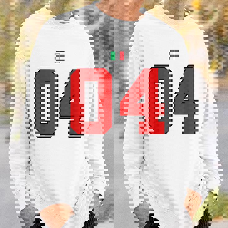 カレッジ 04 ナンバー スタイル ヴィンテージ イタリア国旗 スウェットシャツ 彼への贈り物