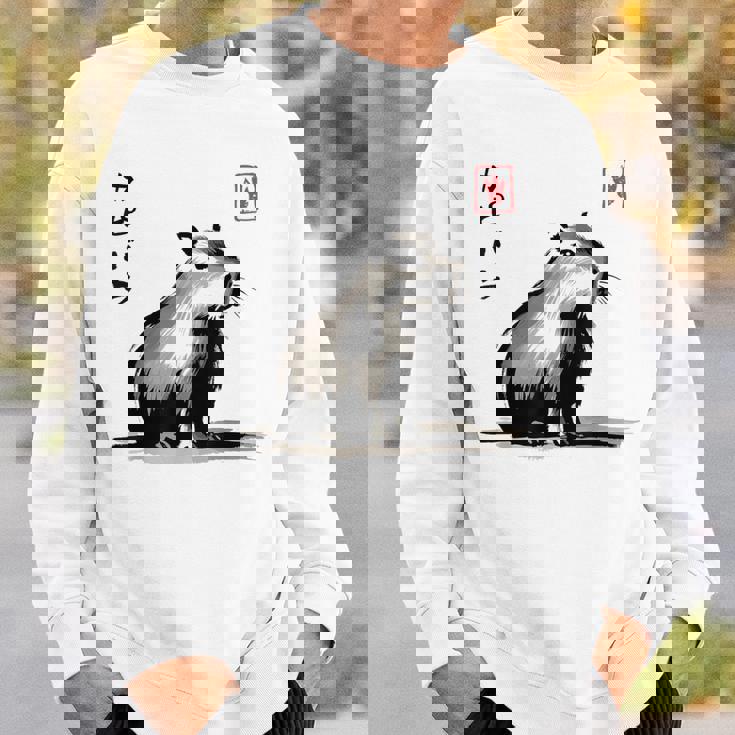 カワイイカピバラ アニメ 日本のストリートウェア おもしろカピバラ スウェットシャツ 彼への贈り物