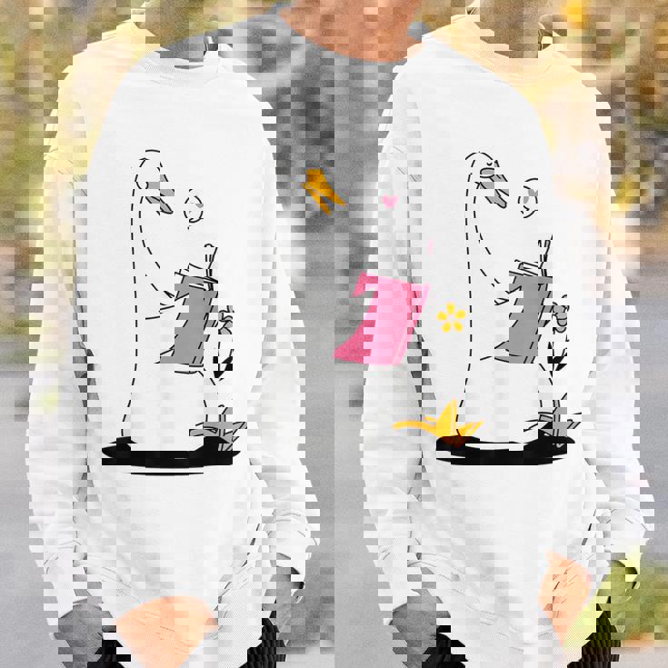 ガチョウ 読書本 ジョーク 面白い アヒル 愚かなしゃれ 読者 ユーモア スウェットシャツ 彼への贈り物