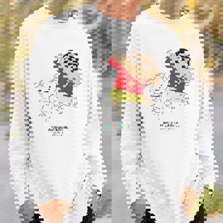 キッズ クレヨンしんちゃん 踊る！しんちゃんとシロ スウェットシャツ 彼への贈り物