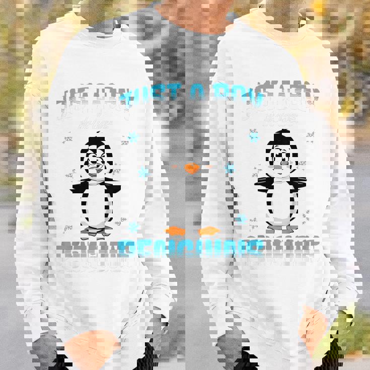 キッズ ペンギンが大好きな少年 キッズボーイズ ペンギン好き スウェットシャツ 彼への贈り物