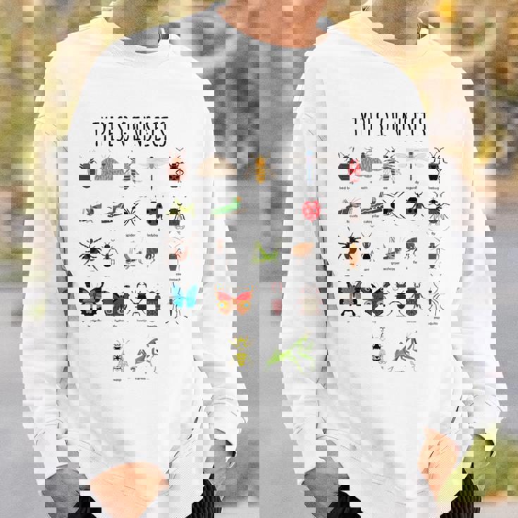 キッズ 昆虫の種類バグ識別科学 スウェットシャツ 彼への贈り物