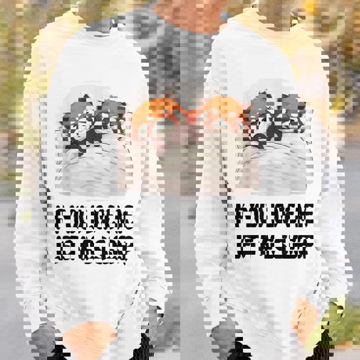 キュートなレッサーパンダ If You Love Meleep パジャマ スウェットシャツ 彼への贈り物