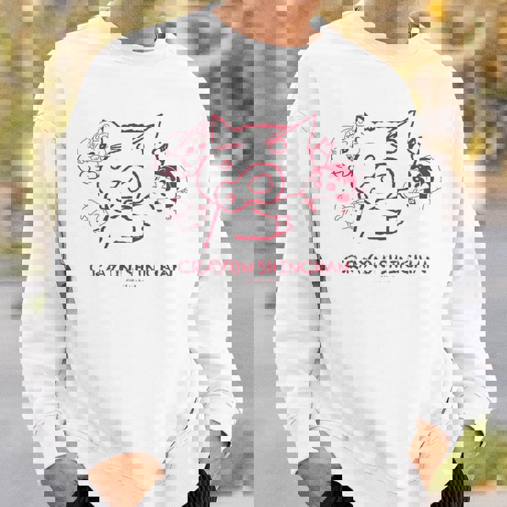 クレヨンしんちゃん ぶりぶりざえもん 落書き 長袖tシャツ スウェットシャツ 彼への贈り物