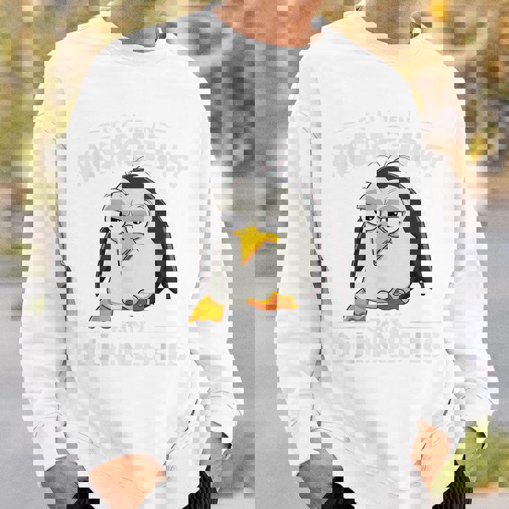 グーテン・モルゲン極薄アイスクリーム おもしろモーニンググループ ペンギン スウェットシャツ 彼への贈り物