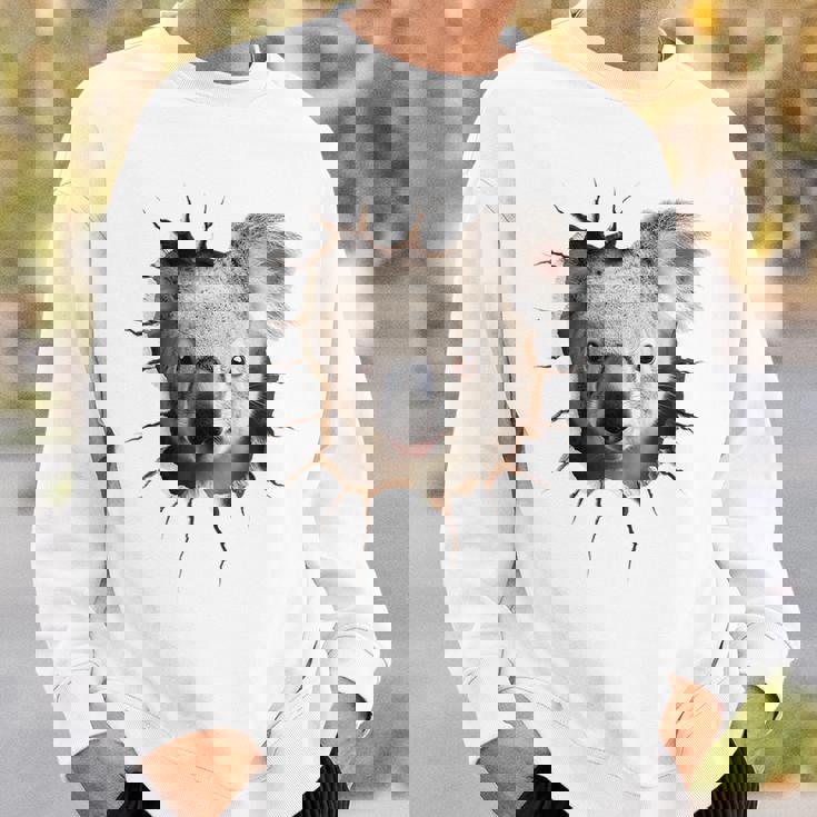 コアラ アニマル柄 動物園 ポートレート イラスト かわいい コアラ スウェットシャツ 彼への贈り物