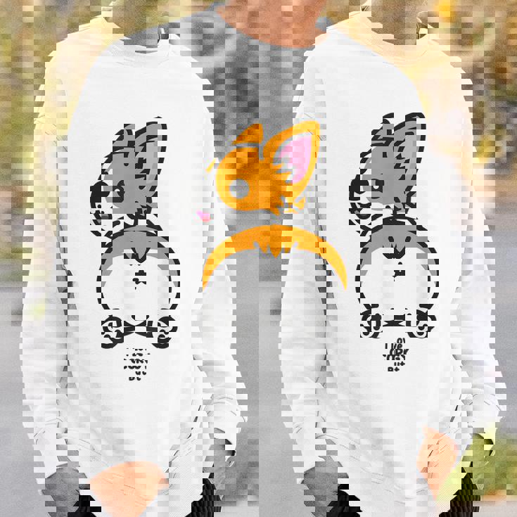 コーギーお尻大好き スウェットシャツ 彼への贈り物