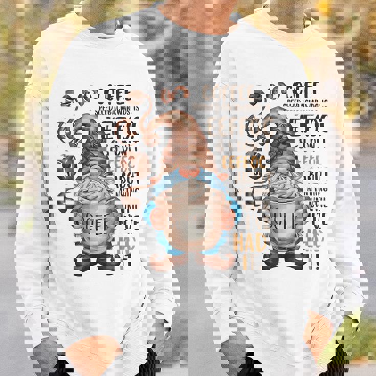 コーヒーノームコーヒーの後ろ向き綴りはeeffoc面白いです。 スウェットシャツ 彼への贈り物