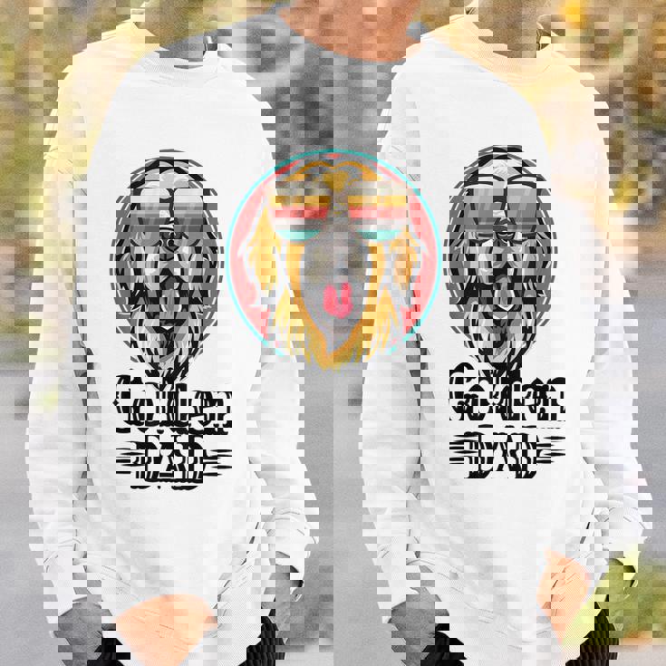 ゴールデンパパヴィンテージゴールデンレトリバー犬のための父親の日 スウェットシャツ 彼への贈り物