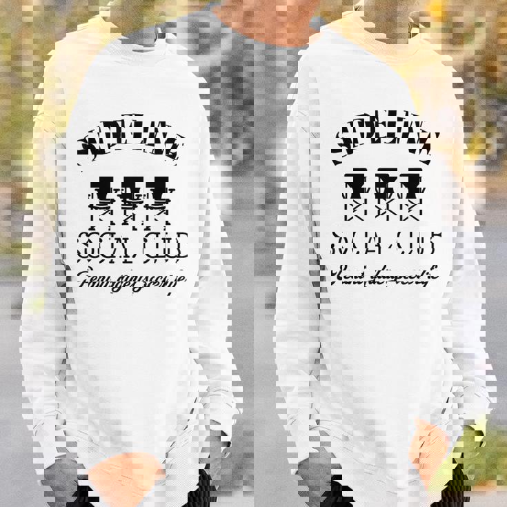 サイドライン ソーシャルクラブ ピーナッツギャラリー サッカーライフ おもしろサッカー スウェットシャツ 彼への贈り物