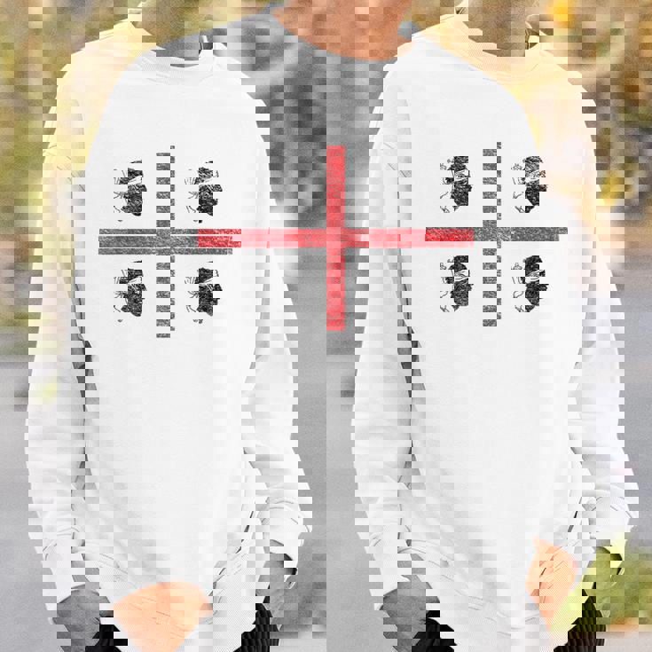 サルデーニャ国旗 イタリア 4 ムーア人 スウェットシャツ 彼への贈り物