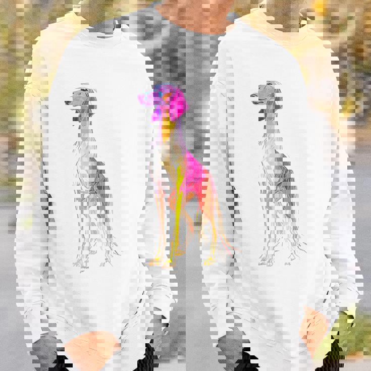 サルーキ 犬 モチーフ ペット 作品 サルーキ スウェットシャツ 彼への贈り物