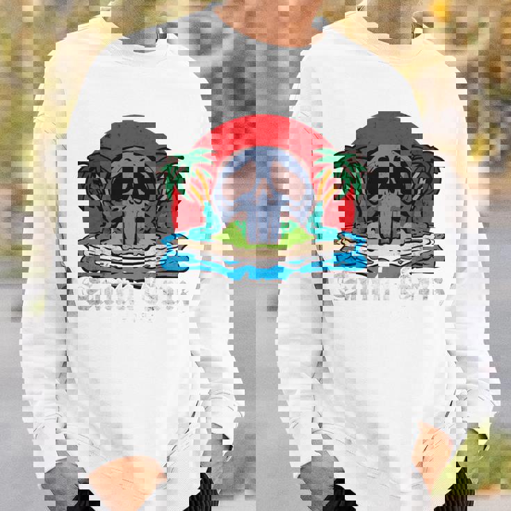 サンタクルーズ カリフォルニア ヴィンテージ レトロ 長袖tシャツ スウェットシャツ 彼への贈り物