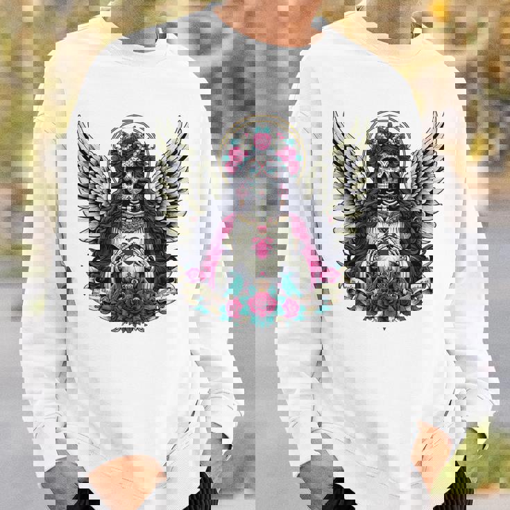 サンタ・ムエルテ 長袖tシャツ スウェットシャツ 彼への贈り物