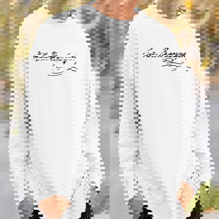 シグネチャーショーペンハウアーの哲学者 スウェットシャツ 彼への贈り物