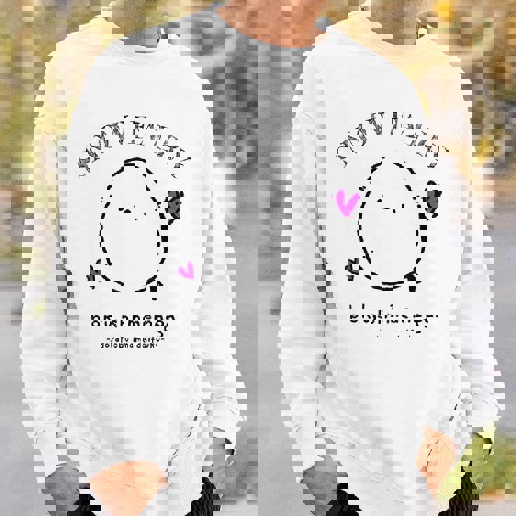 シマエナガ 北海道 雪の妖精 可愛い もふもふ ハート スウェットシャツ 彼への贈り物