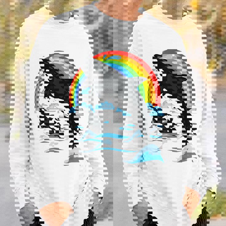 シャチ。シャチホエールウォッチング スウェットシャツ 彼への贈り物