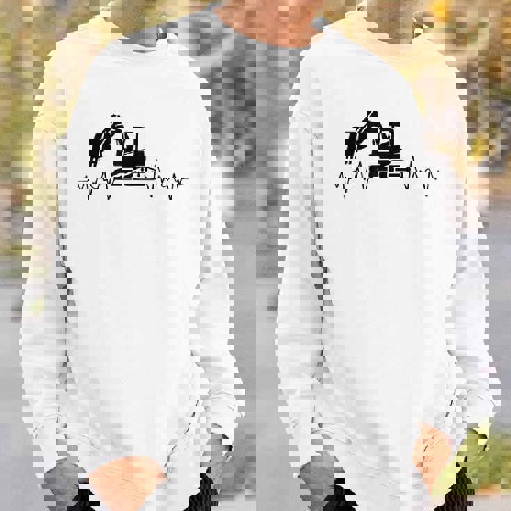 ショベル ハートビート 重機 オペレーター ハートビート スウェットシャツ 彼への贈り物