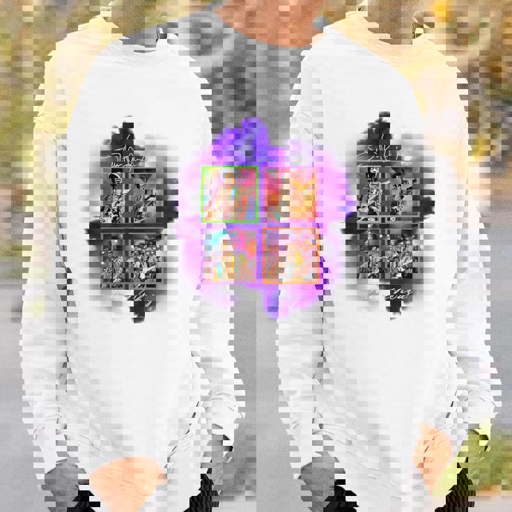 ジミヘンドリックス_004_Back Printed スウェットシャツ 彼への贈り物