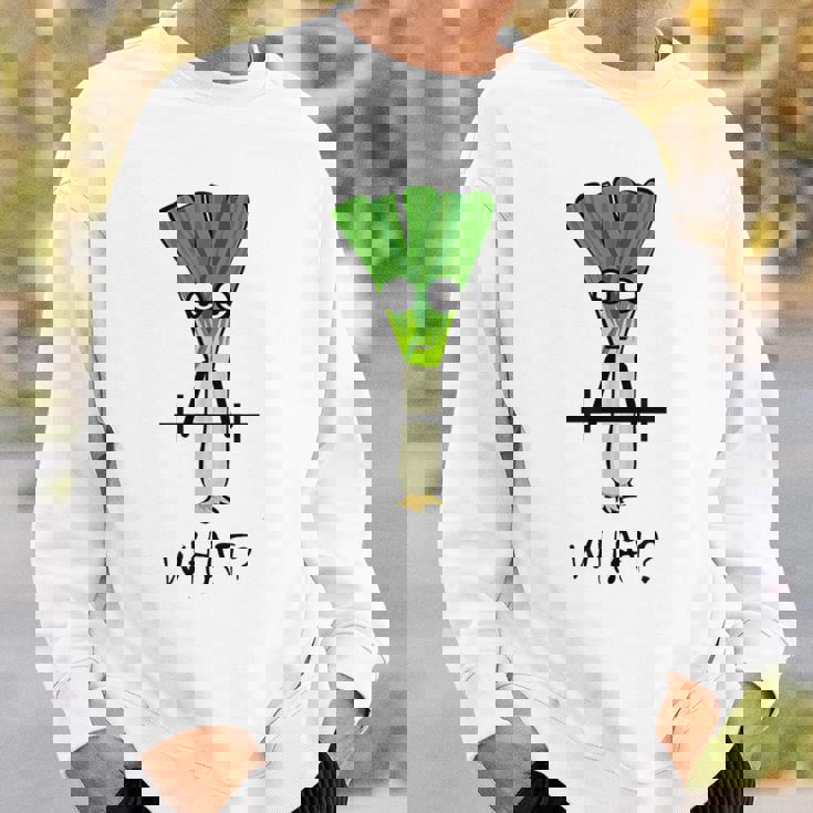 ジムでのトレーニングのための面白いネギフィットネスギフト スウェットシャツ 彼への贈り物